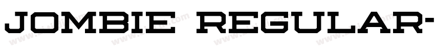 jombie regular字体转换